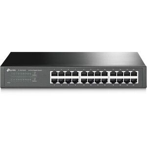 TP-Link TL-SG1024S 24-Port Gigabit Ethernet Switch Metal Fanless Plug Play Black